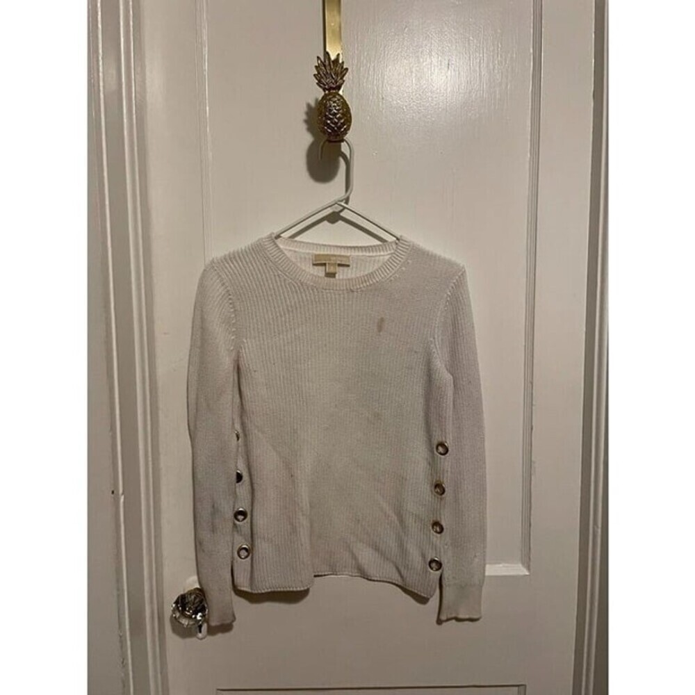 Michael Kors Women's Size Small White Knit Sweater